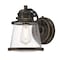 Westinghouse Fixture Wall Outdoor 60W Dusk to Dawn Emma Jane Amber Brnz Clear Seed Glass 6121500 - alternate 3
